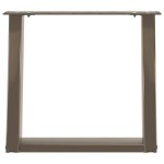 vidaXL Picioare pentru masă de cafea în formă de U, 2 buc., oțel natural, 50x(42-43) cm vidaXL Picioare pentru masă de cafea în formă de U, 2 buc., oțel natural, 50x(42-43) cm