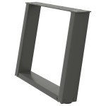 vidaXL Picioare pentru măsuță de cafea în formă de U, 2 buc., antracit, 60x(42-43) cm, oțel vidaXL Picioare pentru măsuță de cafea în formă de U, 2 buc., antracit, 60x(42-43) cm, oțel
