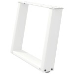 vidaXL Picioare pentru măsuță de cafea în formă de U, 2 buc., alb, 70x(42-43) cm, oțel vidaXL Picioare pentru măsuță de cafea în formă de U, 2 buc., alb, 70x(42-43) cm, oțel