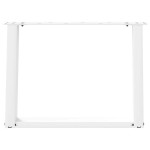 vidaXL Picioare pentru măsuță de cafea în formă de U, 2 buc., alb, 70x(42-43) cm, oțel vidaXL Picioare pentru măsuță de cafea în formă de U, 2 buc., alb, 70x(42-43) cm, oțel