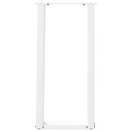 vidaXL Picioare de masă consolă în formă de U, 2 buc., alb, 28x(72-73) cm, oțel