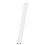 vidaXL Picioare de masă consolă în formă de U, 2 buc., alb, 28x(72-73) cm, oțel