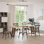vidaXL Picioare de masă consolă în formă de U, 2 buc., oțel natural, 28x(72-73) cm vidaXL Picioare de masă consolă în formă de U, 2 buc., oțel natural, 28x(72-73) cm