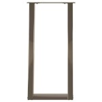 vidaXL Picioare de masă consolă în formă de U, 2 buc., oțel natural, 28x(72-73) cm vidaXL Picioare de masă consolă în formă de U, 2 buc., oțel natural, 28x(72-73) cm