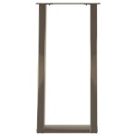 vidaXL Picioare de masă consolă în formă de U, 2 buc., oțel natural, 38x(72-73) cm vidaXL Picioare de masă consolă în formă de U, 2 buc., oțel natural, 38x(72-73) cm