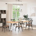 vidaXL Picioare de masă în formă de U, 2 buc., alb, 50x(72-73) cm, oțel