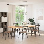 vidaXL Picioare de masă în formă de U, 2 buc., oțel natural, 50x(72-73) cm vidaXL Picioare de masă în formă de U, 2 buc., oțel natural, 50x(72-73) cm