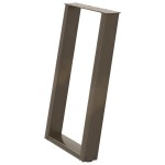 vidaXL Picioare de masă în formă de U, 2 buc., oțel natural, 50x(72-73) cm vidaXL Picioare de masă în formă de U, 2 buc., oțel natural, 50x(72-73) cm