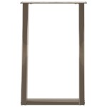 vidaXL Picioare de masă în formă de U, 2 buc., oțel natural, 50x(72-73) cm vidaXL Picioare de masă în formă de U, 2 buc., oțel natural, 50x(72-73) cm