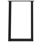 vidaXL Picioare de masă în formă de U, 2 buc., negru, 60x(72-73) cm, oțel vidaXL Picioare de masă în formă de U, 2 buc., negru, 60x(72-73) cm, oțel