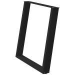 vidaXL Picioare de masă în formă de U, 2 buc., negru, 70x(72-73) cm, oțel vidaXL Picioare de masă în formă de U, 2 buc., negru, 70x(72-73) cm, oțel