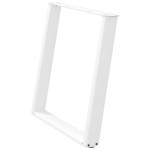 vidaXL Picioare de masă în formă de U, 2 buc., alb, 70x(72-73) cm, oțel vidaXL Picioare de masă în formă de U, 2 buc., alb, 70x(72-73) cm, oțel
