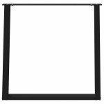 vidaXL Picioare de masă în formă de U, 2 buc., negru, 80x(72-73) cm, oțel vidaXL Picioare de masă în formă de U, 2 buc., negru, 80x(72-73) cm, oțel