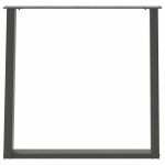 vidaXL Picioare de masă în formă de U, 2 buc., antracit, 80x(72-73) cm, oțel vidaXL Picioare de masă în formă de U, 2 buc., antracit, 80x(72-73) cm, oțel