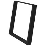 vidaXL Picioare de masă în formă de U, 2 buc., negru, 90x(72-73) cm, oțel vidaXL Picioare de masă în formă de U, 2 buc., negru, 90x(72-73) cm, oțel
