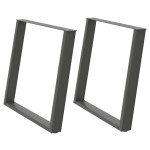 vidaXL Picioare de masă în formă de U, 2 buc., antracit, 90x(72-73) cm, oțel vidaXL Picioare de masă în formă de U, 2 buc., antracit, 90x(72-73) cm, oțel