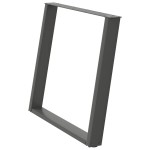 vidaXL Picioare de masă în formă de U, 2 buc., antracit, 90x(72-73) cm, oțel vidaXL Picioare de masă în formă de U, 2 buc., antracit, 90x(72-73) cm, oțel