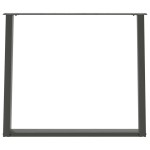 vidaXL Picioare de masă în formă de U, 2 buc., antracit, 90x(72-73) cm, oțel vidaXL Picioare de masă în formă de U, 2 buc., antracit, 90x(72-73) cm, oțel