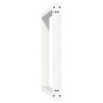 vidaXL Picioare de masă în formă de U, 2 buc., alb, 100 x (72-73) cm, oțel