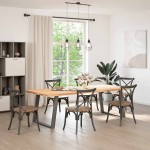 vidaXL Picioare de masă în formă de U, 2 buc., antracit, 100x(72-73) cm, oțel vidaXL Picioare de masă în formă de U, 2 buc., antracit, 100x(72-73) cm, oțel