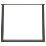 vidaXL Picioare de masă în formă de U, 2 buc., antracit, 100x(72-73) cm, oțel vidaXL Picioare de masă în formă de U, 2 buc., antracit, 100x(72-73) cm, oțel