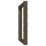 vidaXL Picioare de masă în formă de U, 2 buc., oțel natural, 100 x (72-73) cm