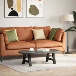 vidaXL Picioare pentru măsuță de cafea în formă de A, 2 buc., negru, 30x(30-31) cm, oțel