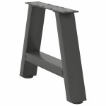 vidaXL Picioare pentru măsuță de cafea în formă de A, 2 buc., antracit, 30x(30-31) cm, oțel