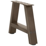 vidaXL Picioare pentru măsuță de cafea în formă de A, 2 buc., 40x(30-31) cm, oțel