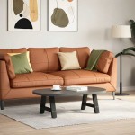 vidaXL Picioare pentru măsuță de cafea în formă de A, 2 buc., negru, 50x(30-31) cm, oțel