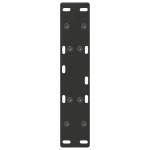 vidaXL Picioare pentru măsuță de cafea în formă de A, 2 buc., negru, 50x(30-31) cm, oțel