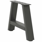 vidaXL Picioare pentru măsuță de cafea în formă de A, 2 buc., antracit, 50x(30-31) cm, oțel
