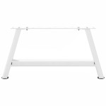 vidaXL Picioare pentru măsuță de cafea în formă de A, 2 buc., alb, 60x(30-31) cm, oțel