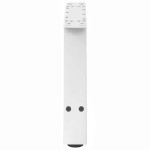 vidaXL Picioare pentru măsuță de cafea în formă de A, 2 buc., alb, 60x(30-31) cm, oțel