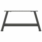 vidaXL Picioare pentru măsuță de cafea în formă de A, 2 buc., antracit, 60x(30-31) cm, oțel