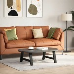vidaXL Picioare pentru măsuță de cafea în formă de A, 2 buc., negru, 70x(30-31) cm, oțel