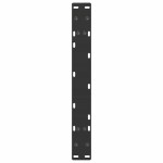 vidaXL Picioare pentru măsuță de cafea în formă de A, 2 buc., negru, 70x(30-31) cm, oțel