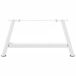 vidaXL Picioare pentru măsuță de cafea în formă de A, 2 buc., alb, 70x(30-31) cm, oțel