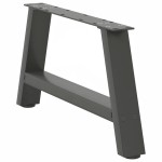vidaXL Picioare pentru măsuță de cafea în formă de A, 2 buc., antracit, 70x(30-31) cm, oțel