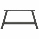 vidaXL Picioare pentru măsuță de cafea în formă de A, 2 buc., antracit, 70x(30-31) cm, oțel