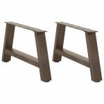 vidaXL Picioare pentru măsuță de cafea în formă de A, 2 buc., 70x(30-31) cm, oțel