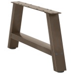 vidaXL Picioare pentru măsuță de cafea în formă de A, 2 buc., 70x(30-31) cm, oțel