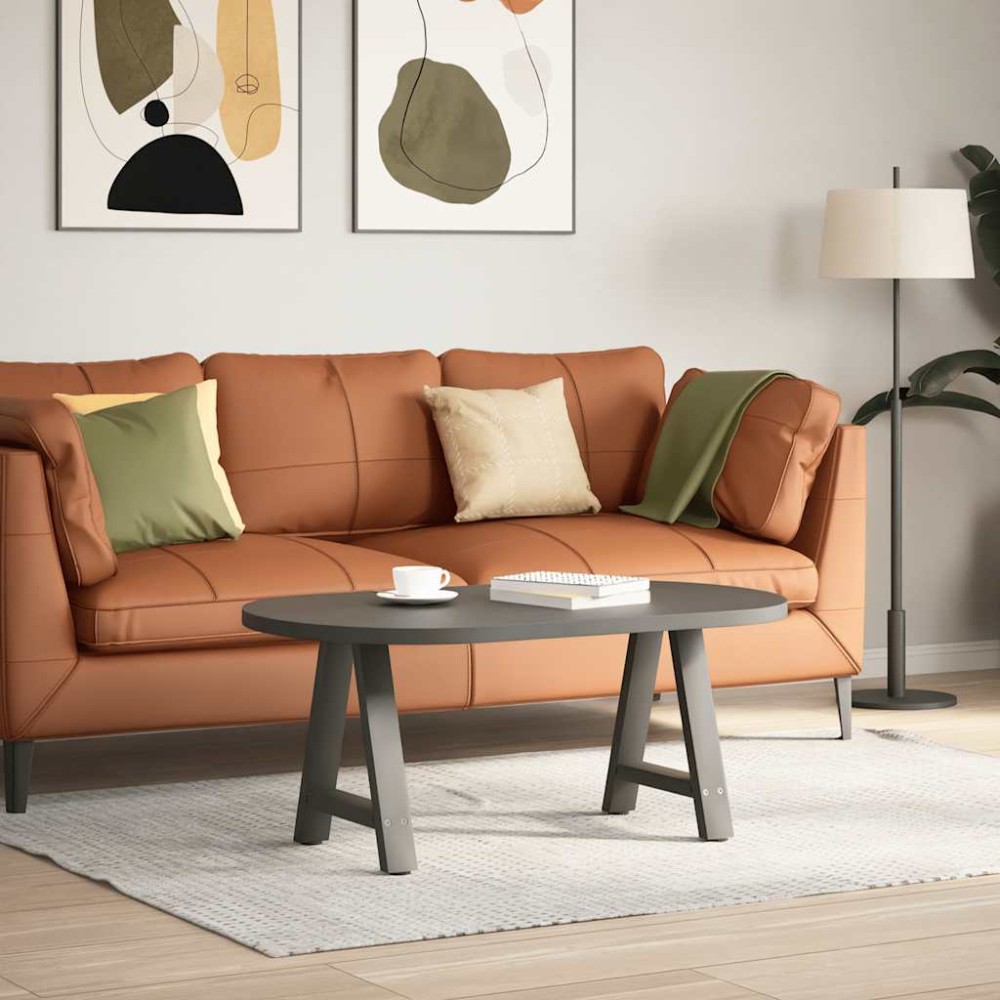 vidaXL Picioare pentru măsuță de cafea în formă de A, 2 buc., antracit, 38x(42-43) cm, oțel