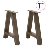 vidaXL Picioare pentru măsuță de cafea în formă de A, 2 buc., 38x(42-43) cm, oțel