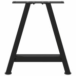 vidaXL Picioare pentru măsuță de cafea în formă de A, 2 buc., negru, 50x(42-43) cm, oțel vidaXL Picioare pentru măsuță de cafea în formă de A, 2 buc., negru, 50x(42-43) cm, oțel