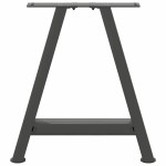 vidaXL Picioare pentru măsuță de cafea în formă de A, 2 buc., antracit, 50x(42-43) cm, oțel