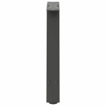 vidaXL Picioare pentru măsuță de cafea în formă de A, 2 buc., antracit, 50x(42-43) cm, oțel