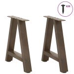 vidaXL Picioare pentru măsuță de cafea în formă de A, 2 buc., 50x(42-43) cm, oțel