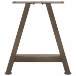 vidaXL Picioare pentru măsuță de cafea în formă de A, 2 buc., 50x(42-43) cm, oțel