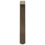 vidaXL Picioare pentru măsuță de cafea în formă de A, 2 buc., 50x(42-43) cm, oțel